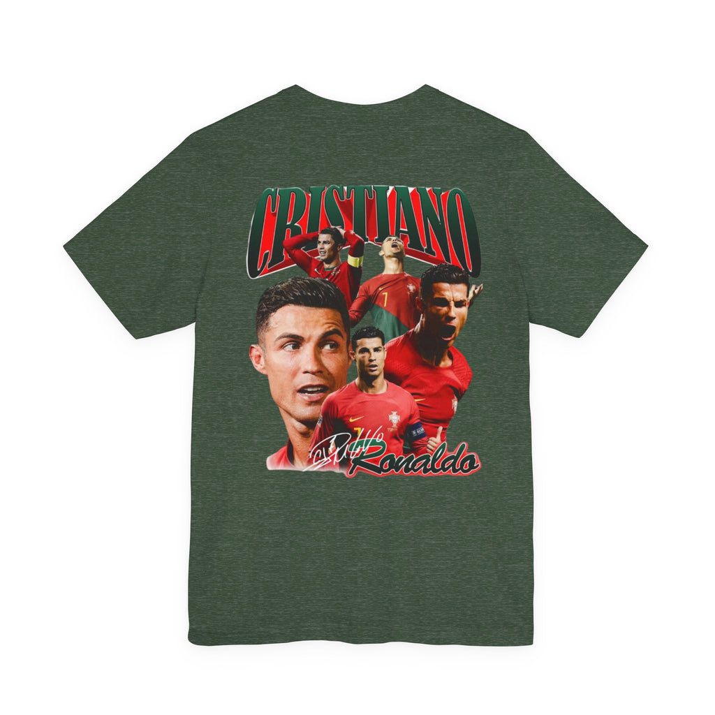 Cristiano Ronaldo Collage Tee — Retro Football Graphic T-Shirt