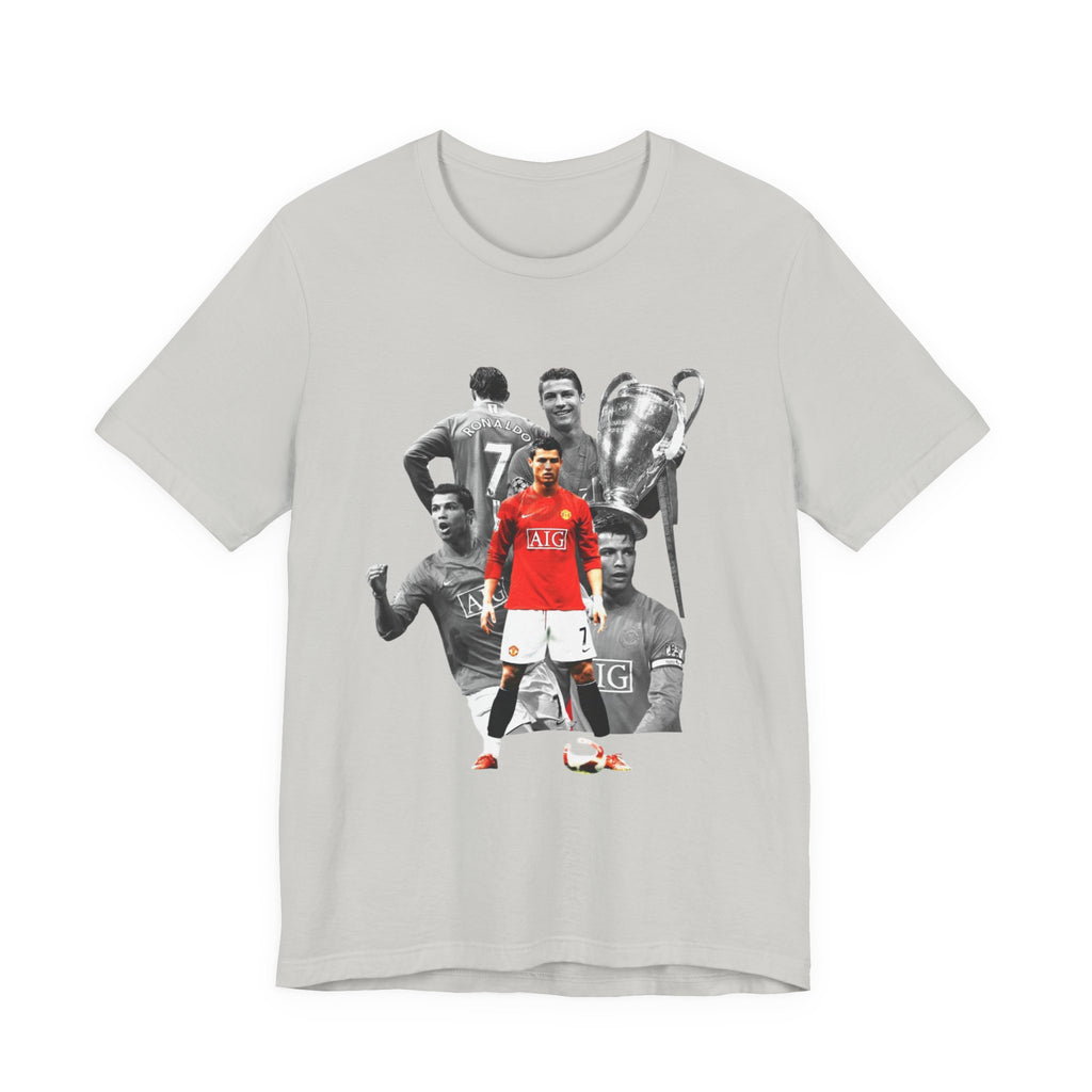 Cristiano Ronaldo Collage Tee — Retro Football Graphic T-Shirt