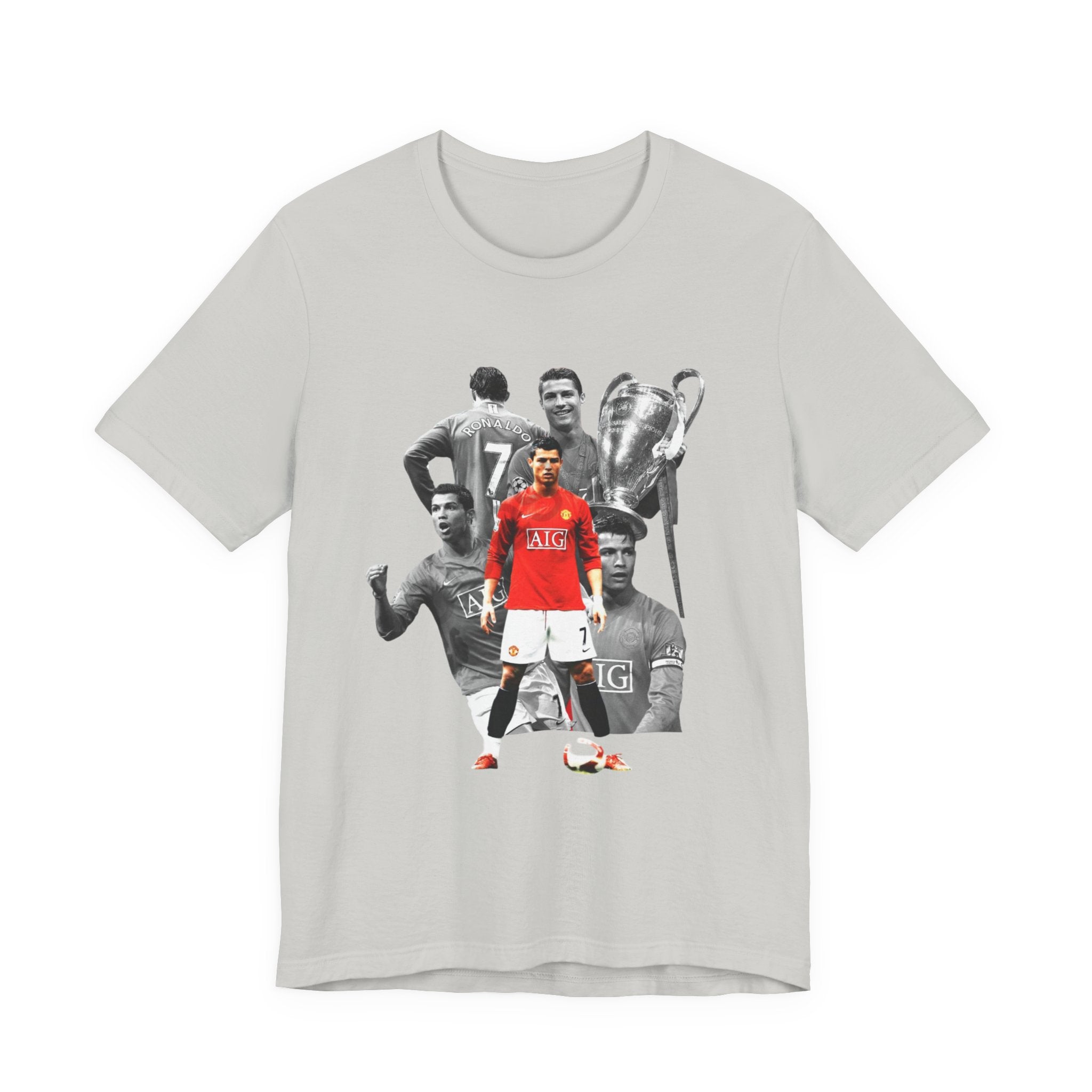 Cristiano Ronaldo Collage Tee — Retro Football Graphic T-Shirt