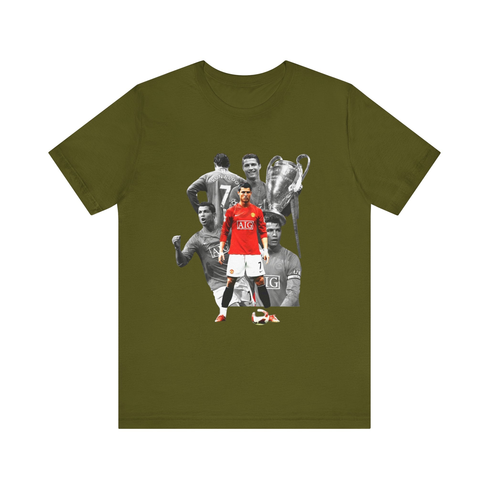 Cristiano Ronaldo Collage Tee — Retro Football Graphic T-Shirt