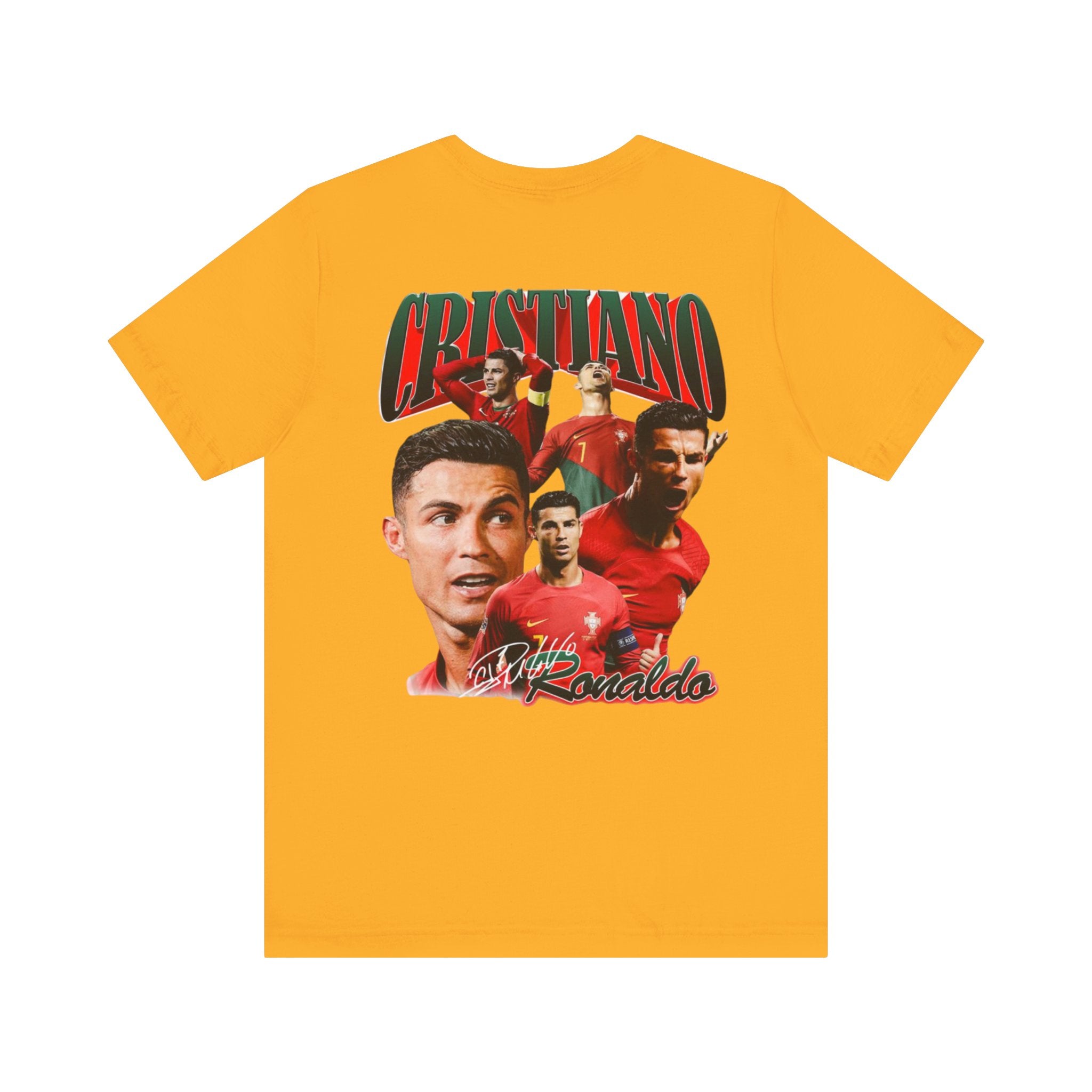 Cristiano Ronaldo Collage Tee — Retro Football Graphic T-Shirt