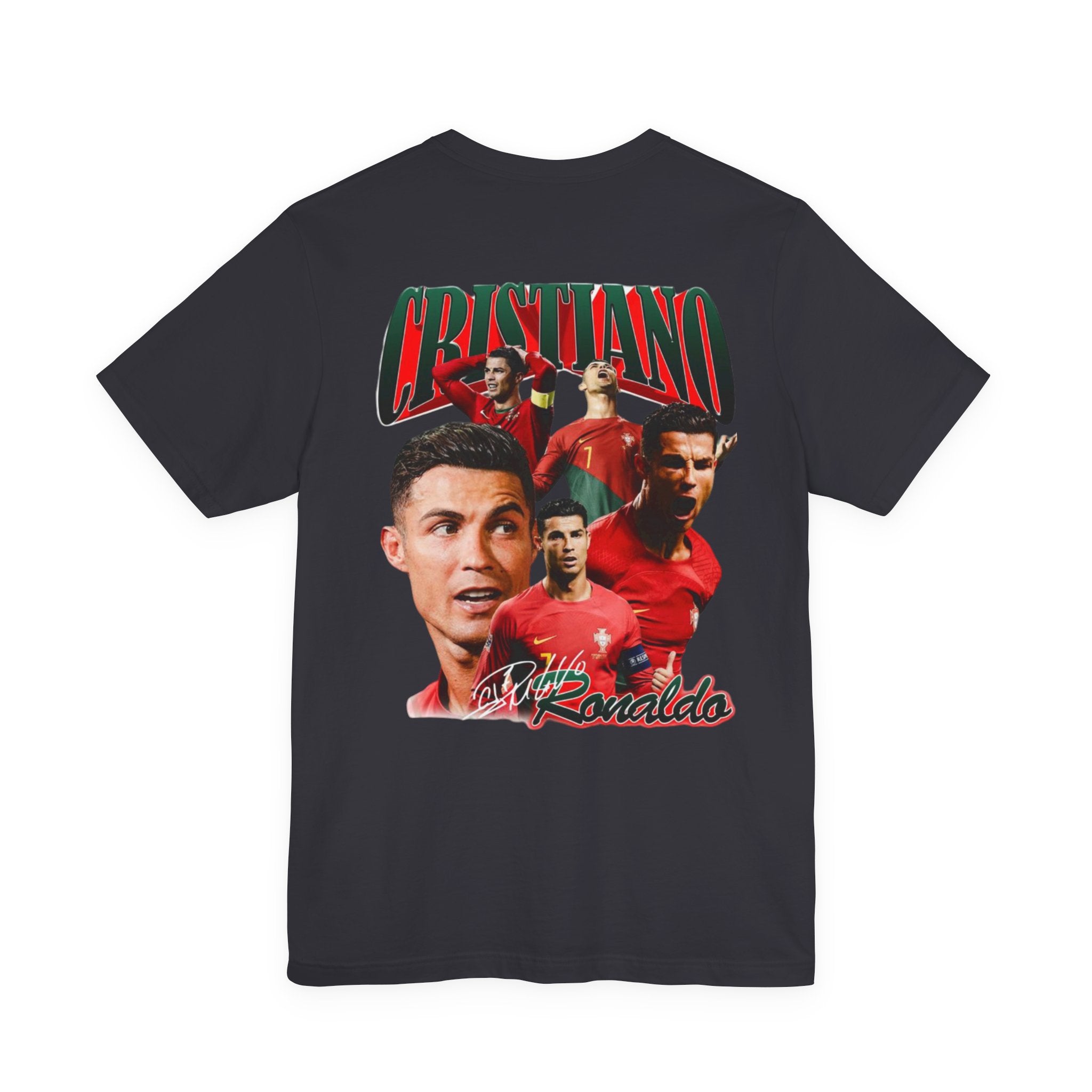 Cristiano Ronaldo Collage Tee — Retro Football Graphic T-Shirt