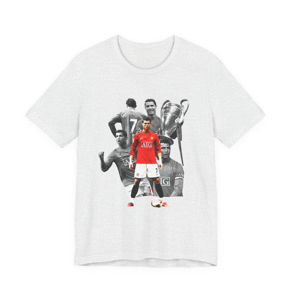 Cristiano Ronaldo Collage Tee — Retro Football Graphic T-Shirt