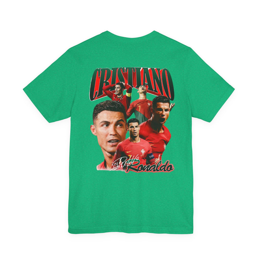 Cristiano Ronaldo Collage Tee — Retro Football Graphic T-Shirt