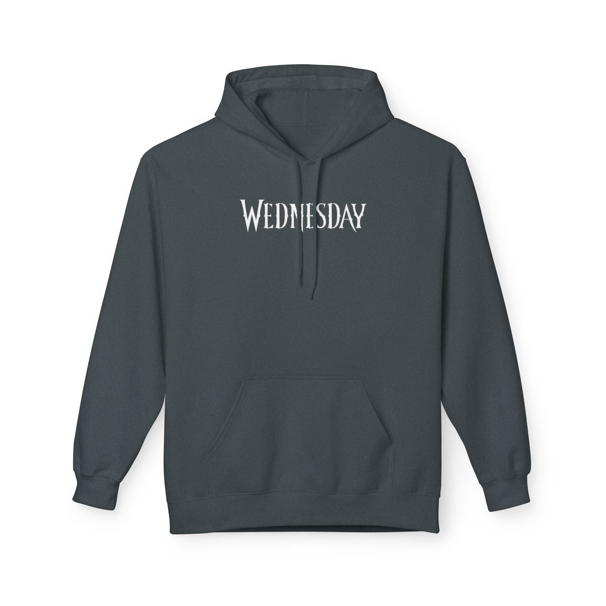 Wednesday Hoodie — Gothic Script Day-of-Week Pullover for Fans