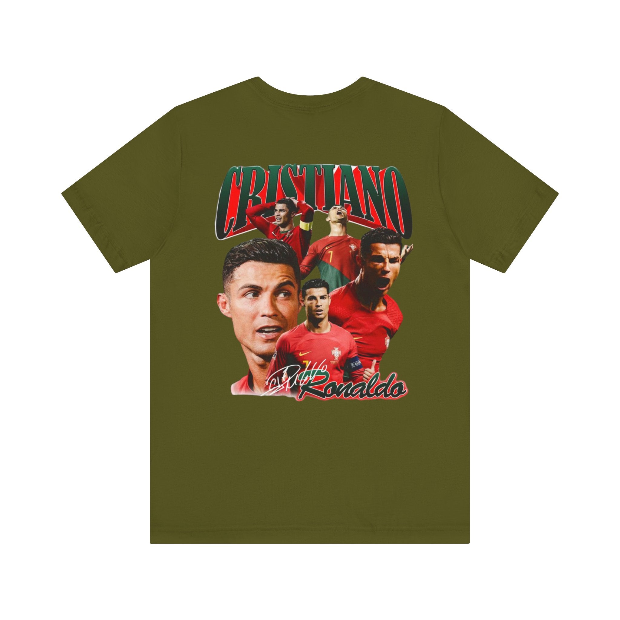 Cristiano Ronaldo Collage Tee — Retro Football Graphic T-Shirt