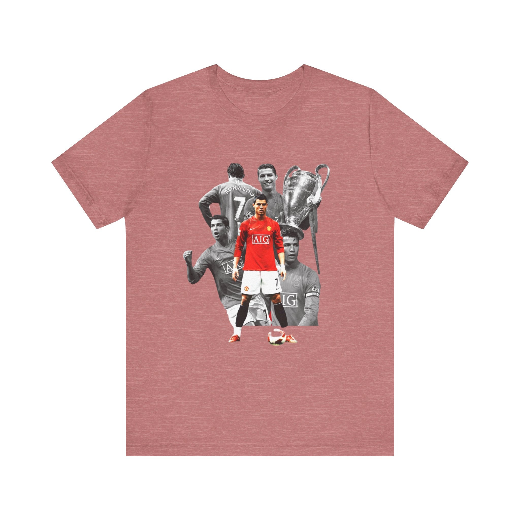 Cristiano Ronaldo Collage Tee — Retro Football Graphic T-Shirt
