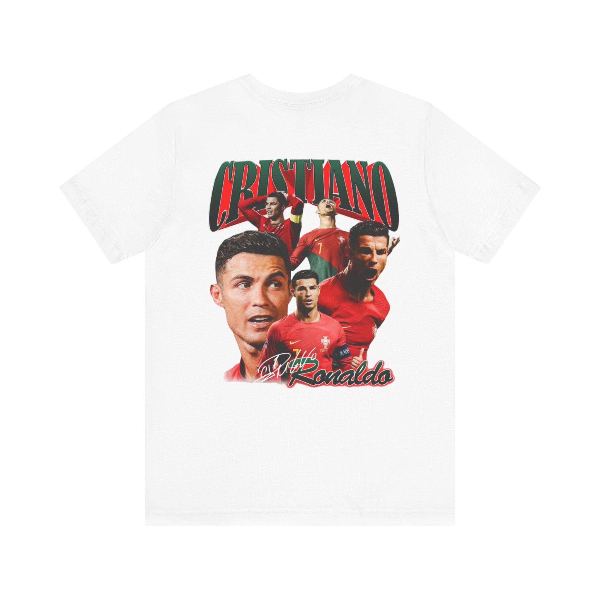 Cristiano Ronaldo Collage Tee — Retro Football Graphic T-Shirt