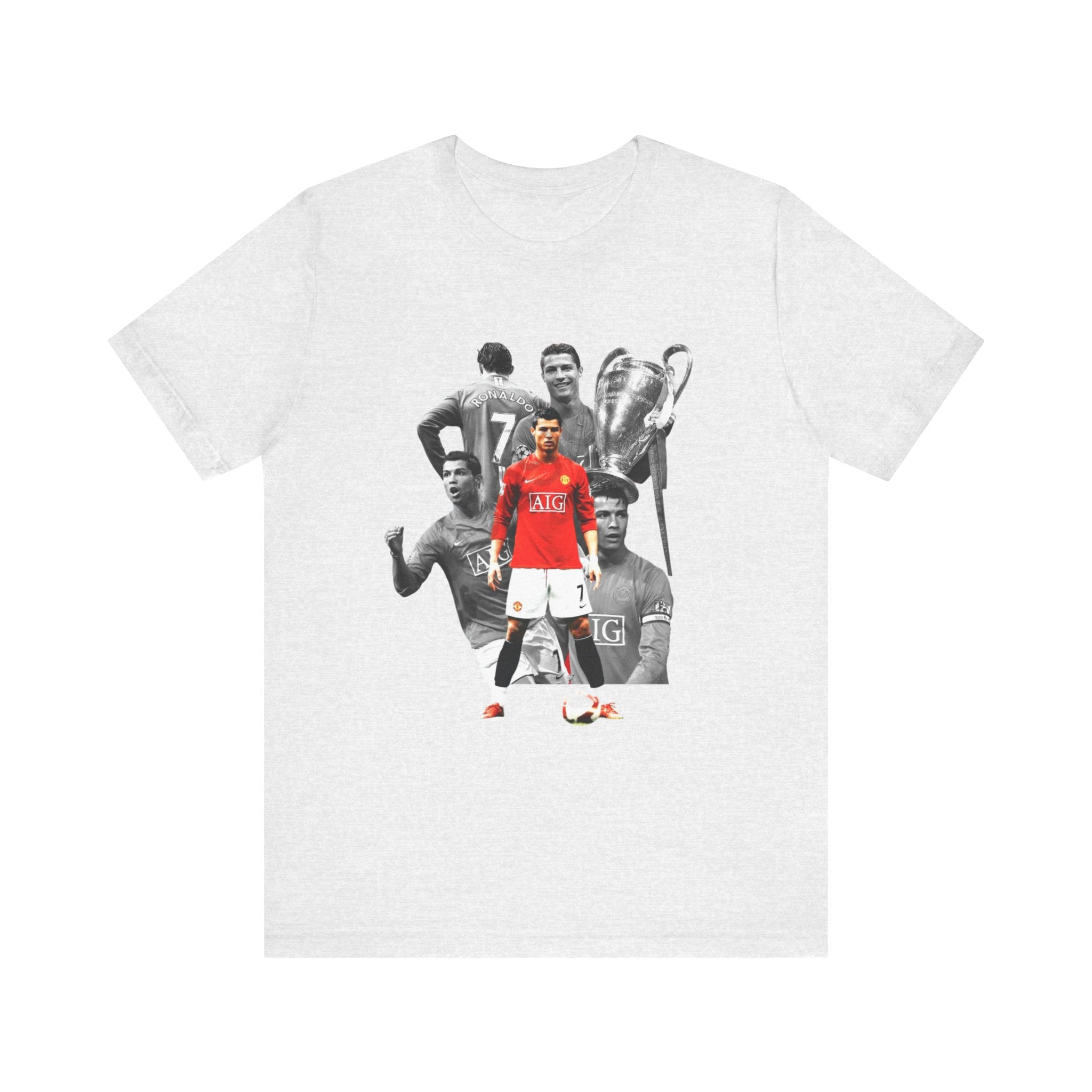 Cristiano Ronaldo Collage Tee — Retro Football Graphic T-Shirt
