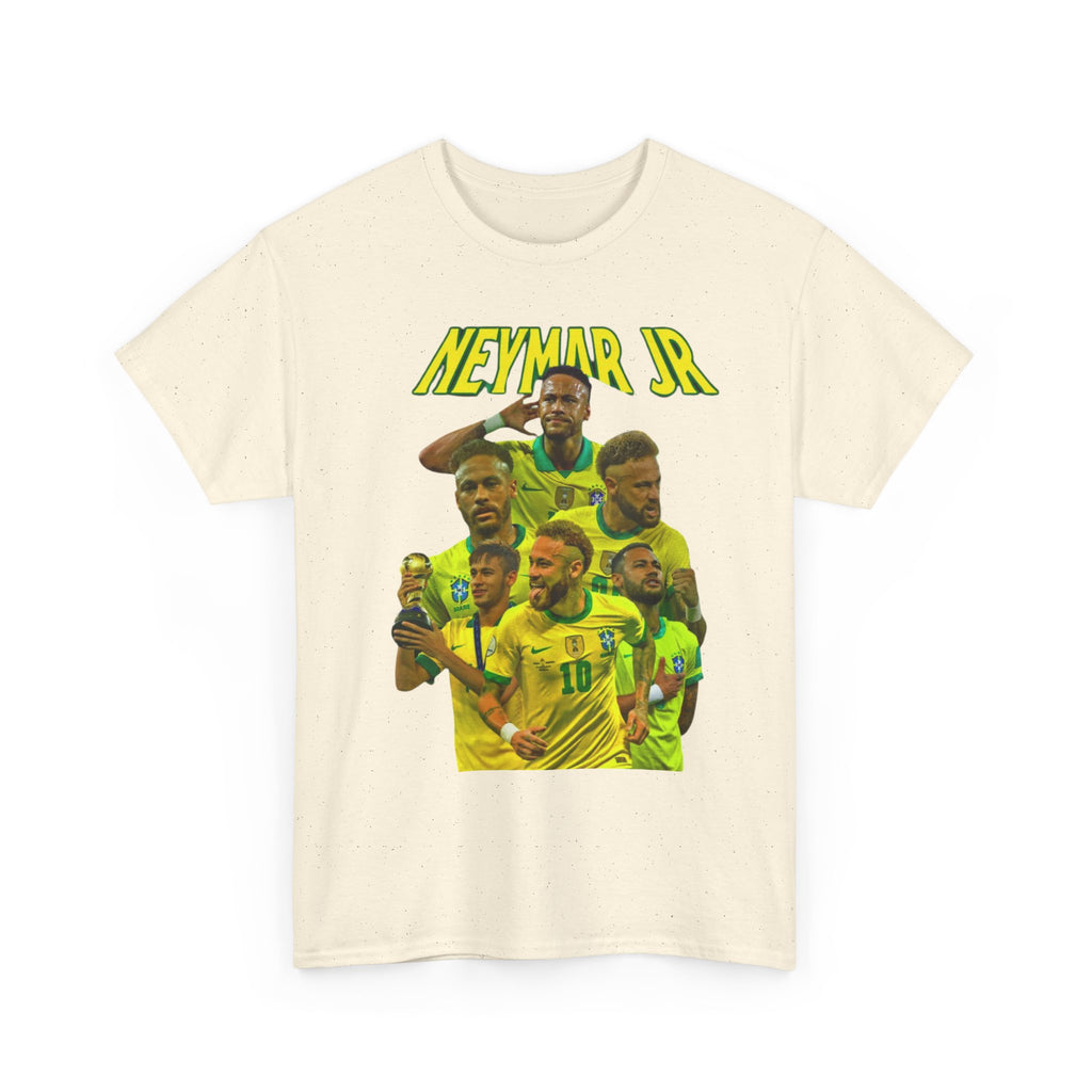 Neymar Jr. Brazil Soccer T‑Shirt – Neon Collage Fan Tee