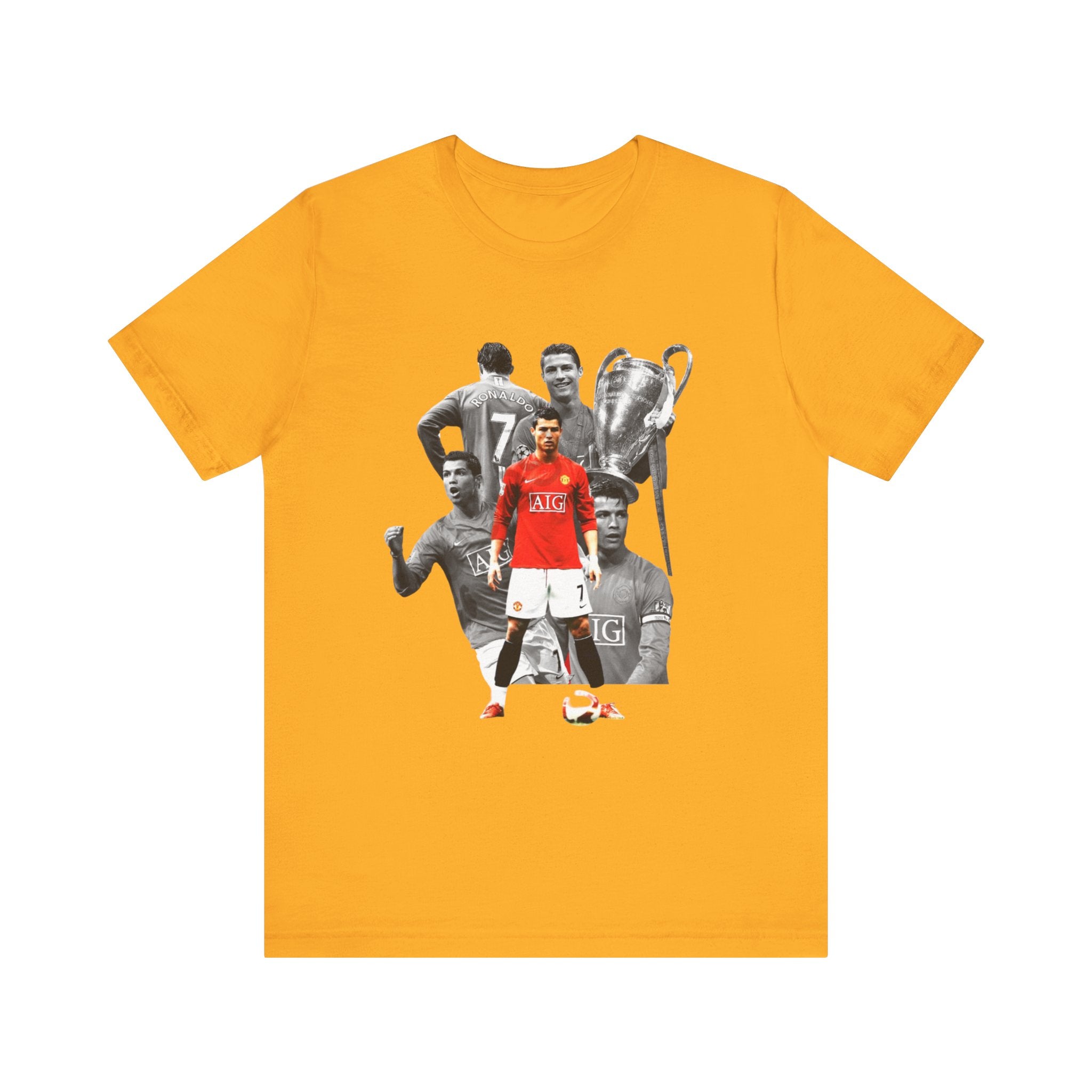 Cristiano Ronaldo Collage Tee — Retro Football Graphic T-Shirt