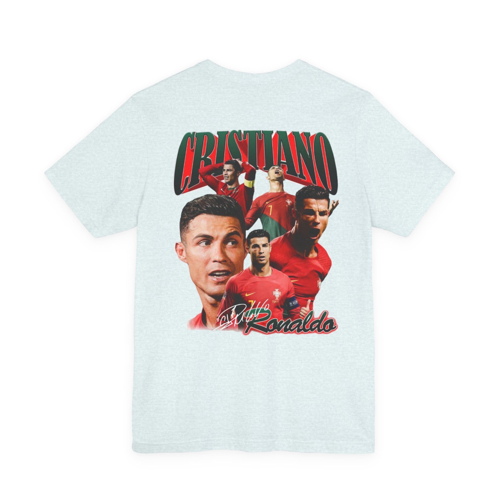 Cristiano Ronaldo Collage Tee — Retro Football Graphic T-Shirt