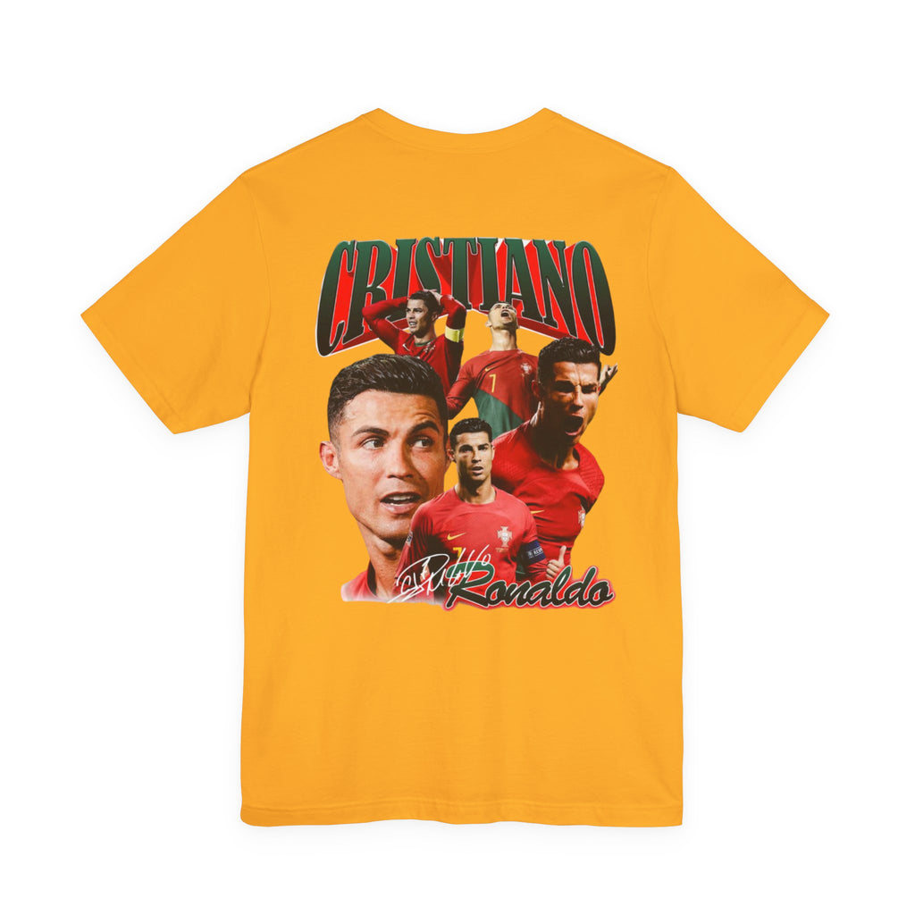 Cristiano Ronaldo Collage Tee — Retro Football Graphic T-Shirt