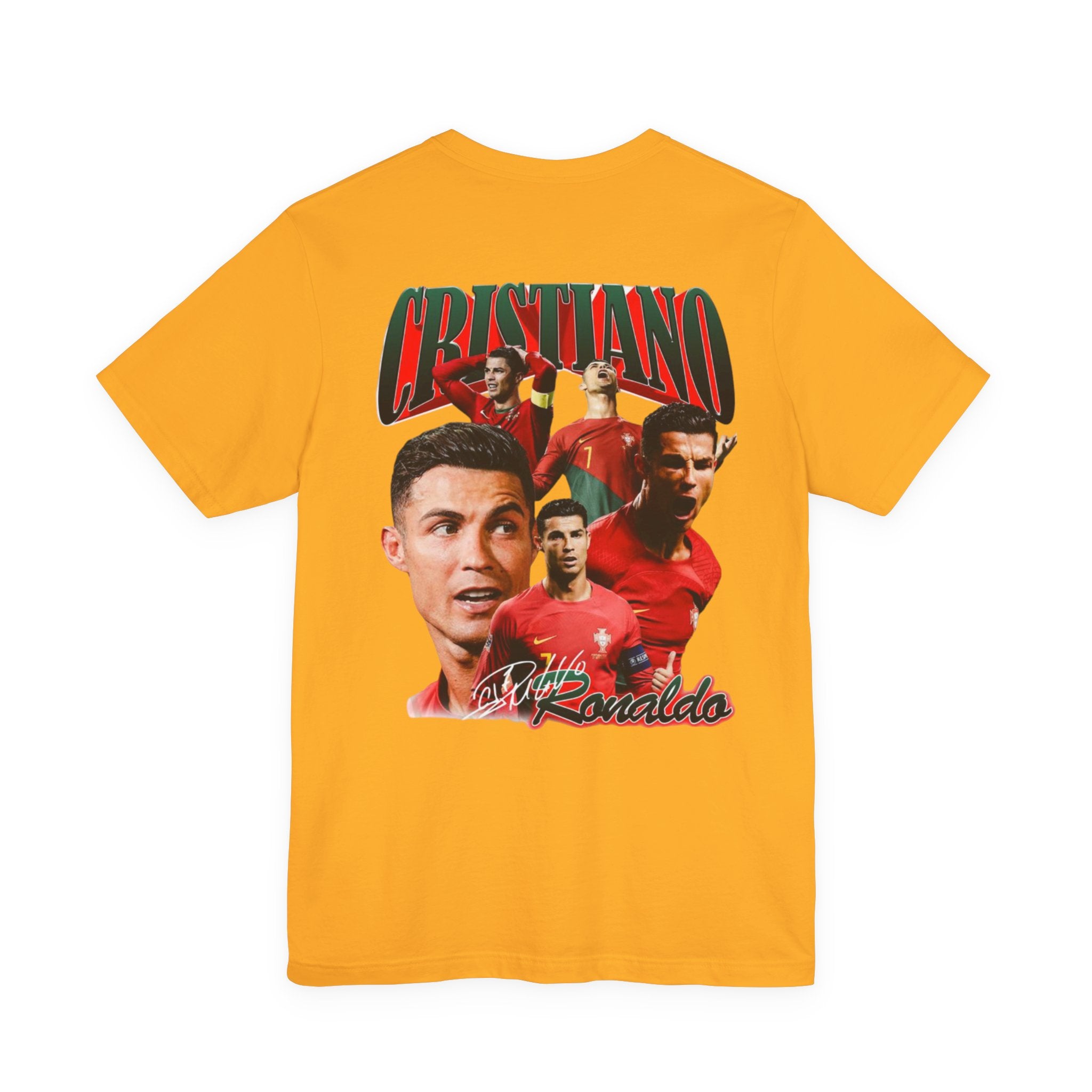Cristiano Ronaldo Collage Tee — Retro Football Graphic T-Shirt