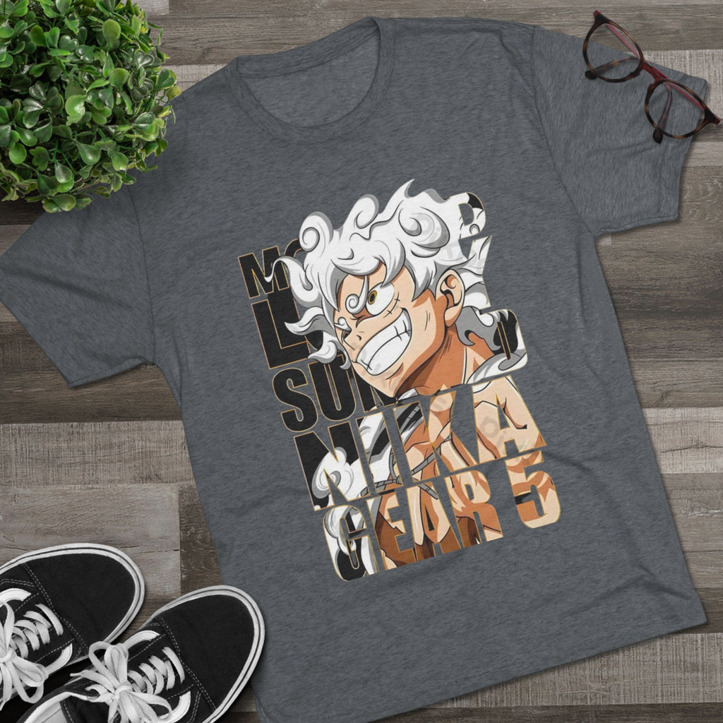 Anime Character Graphic Tee — "No One Survives Me" Bold Typography