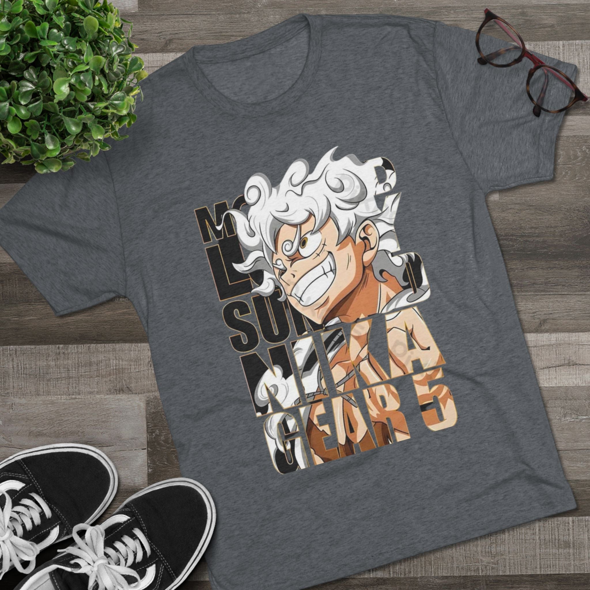 Anime Character Graphic Tee — "No One Survives Me" Bold Typography