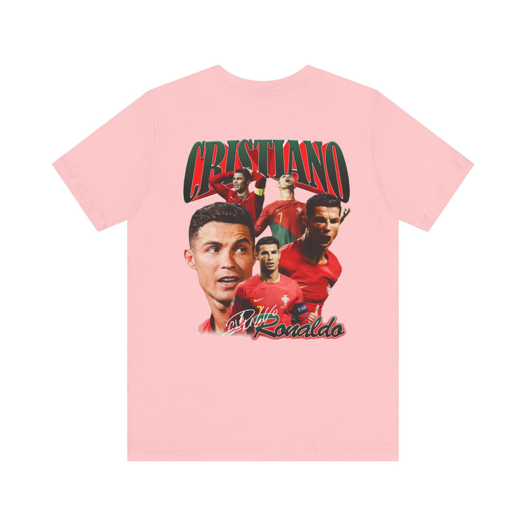 Cristiano Ronaldo Collage Tee — Retro Football Graphic T-Shirt