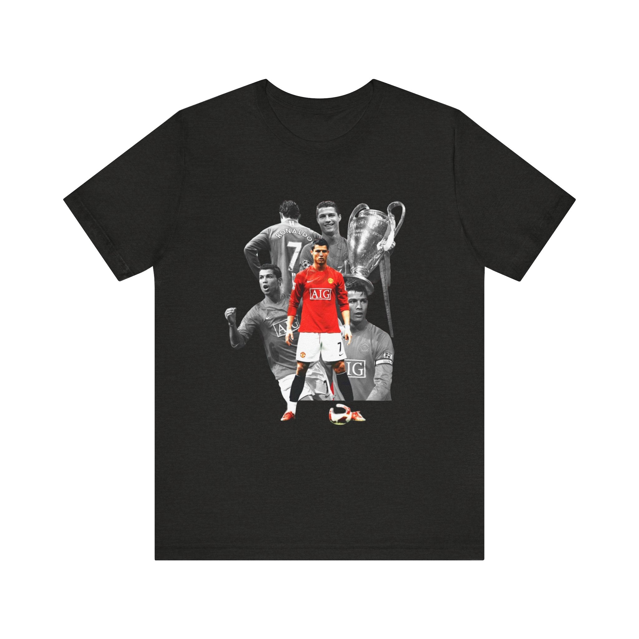 Cristiano Ronaldo Collage Tee — Retro Football Graphic T-Shirt