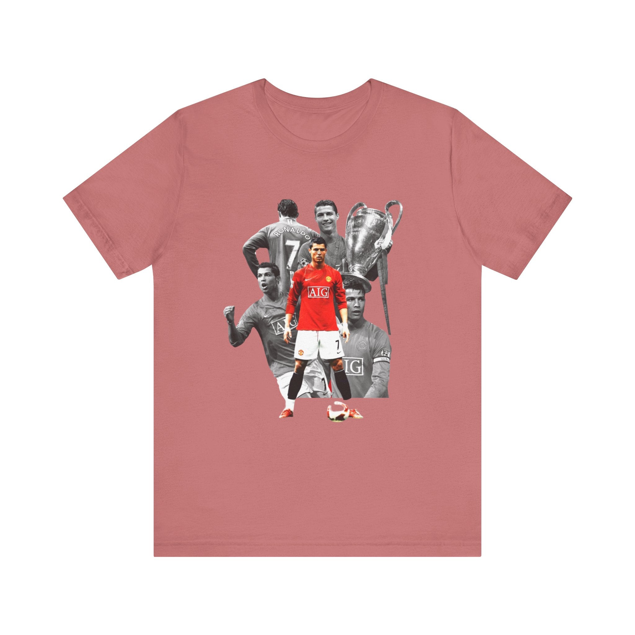 Cristiano Ronaldo Collage Tee — Retro Football Graphic T-Shirt