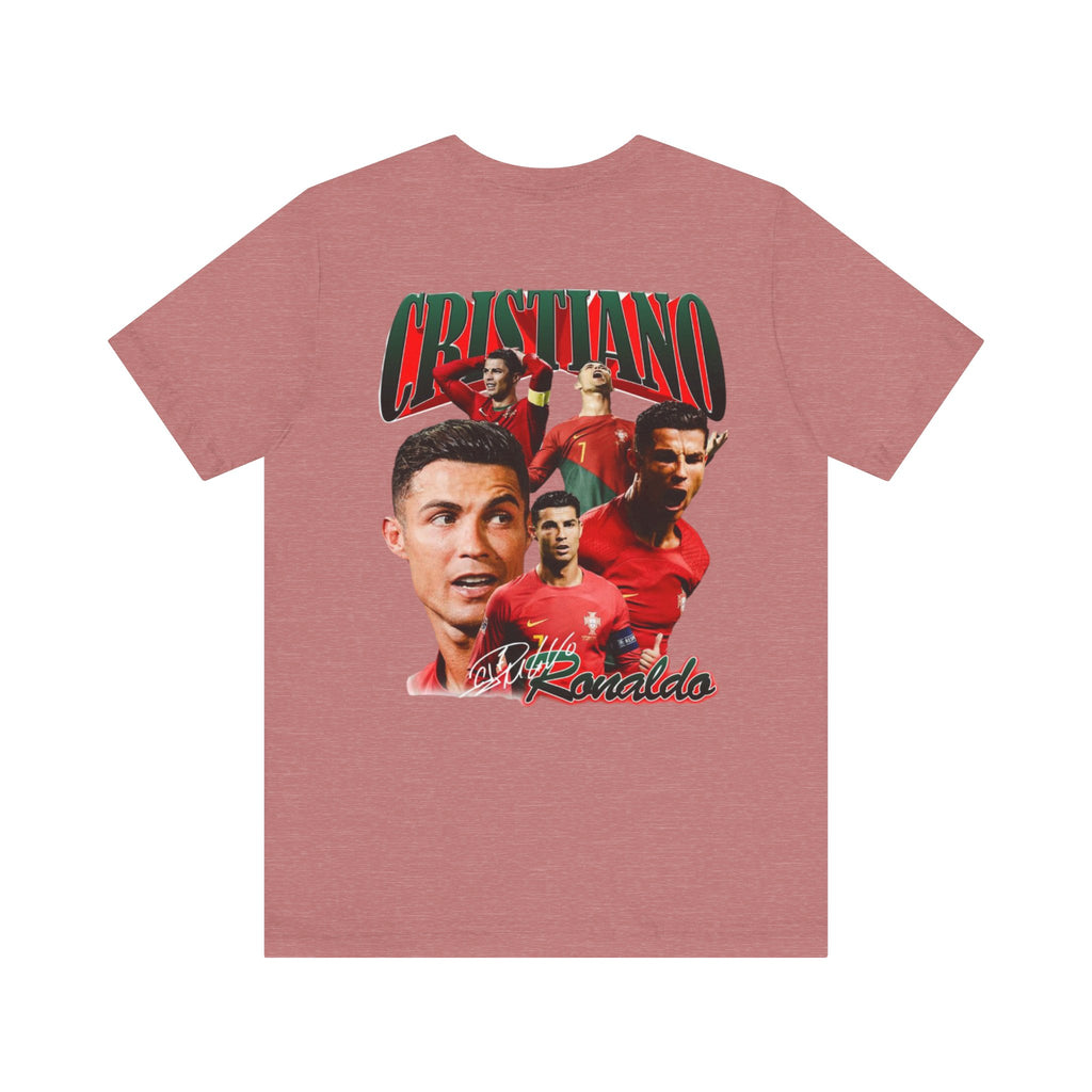 Cristiano Ronaldo Collage Tee — Retro Football Graphic T-Shirt