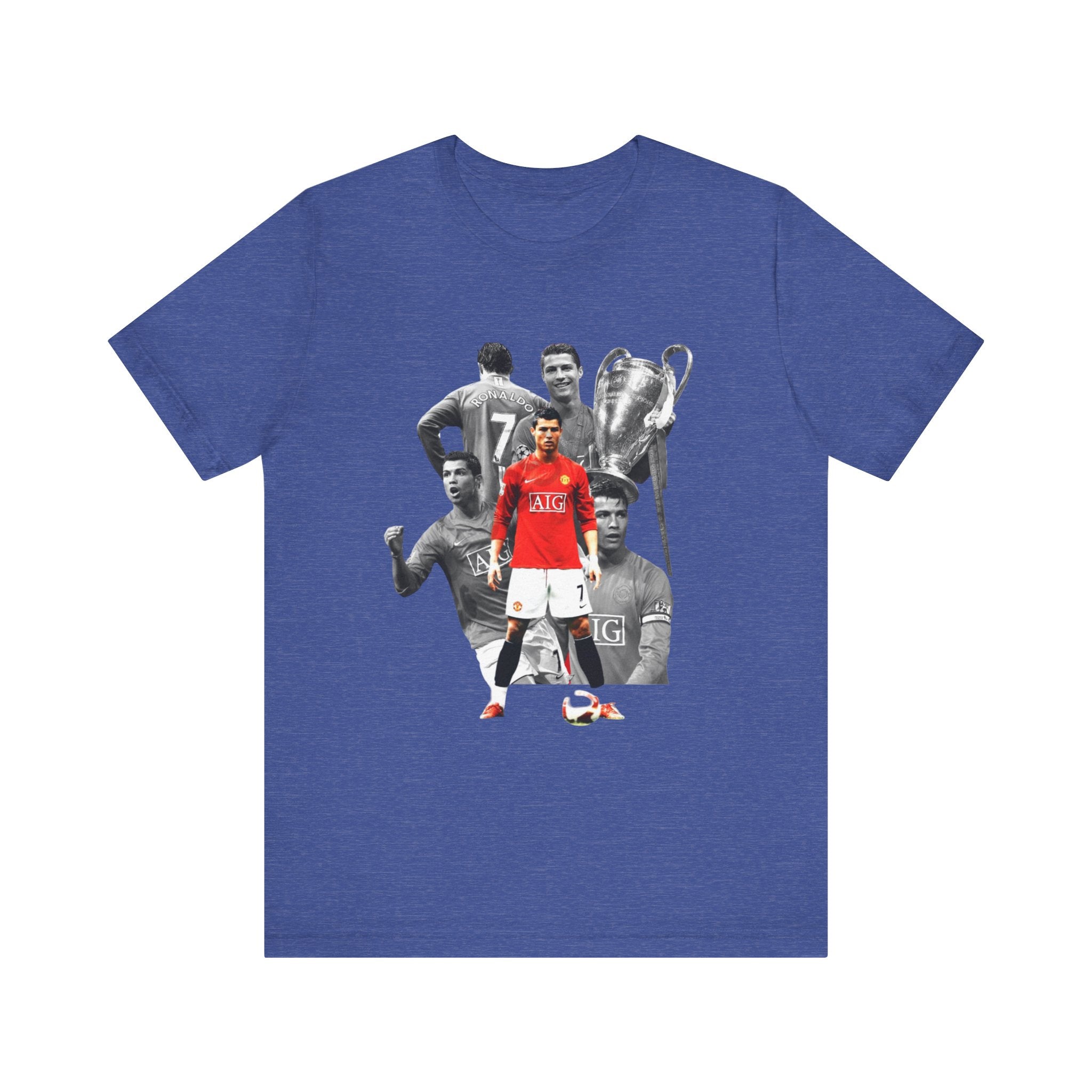 Cristiano Ronaldo Collage Tee — Retro Football Graphic T-Shirt