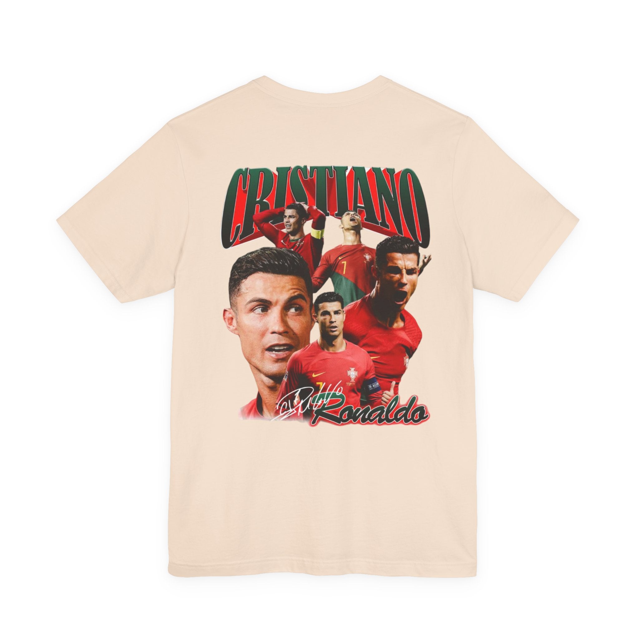 Cristiano Ronaldo Collage Tee — Retro Football Graphic T-Shirt