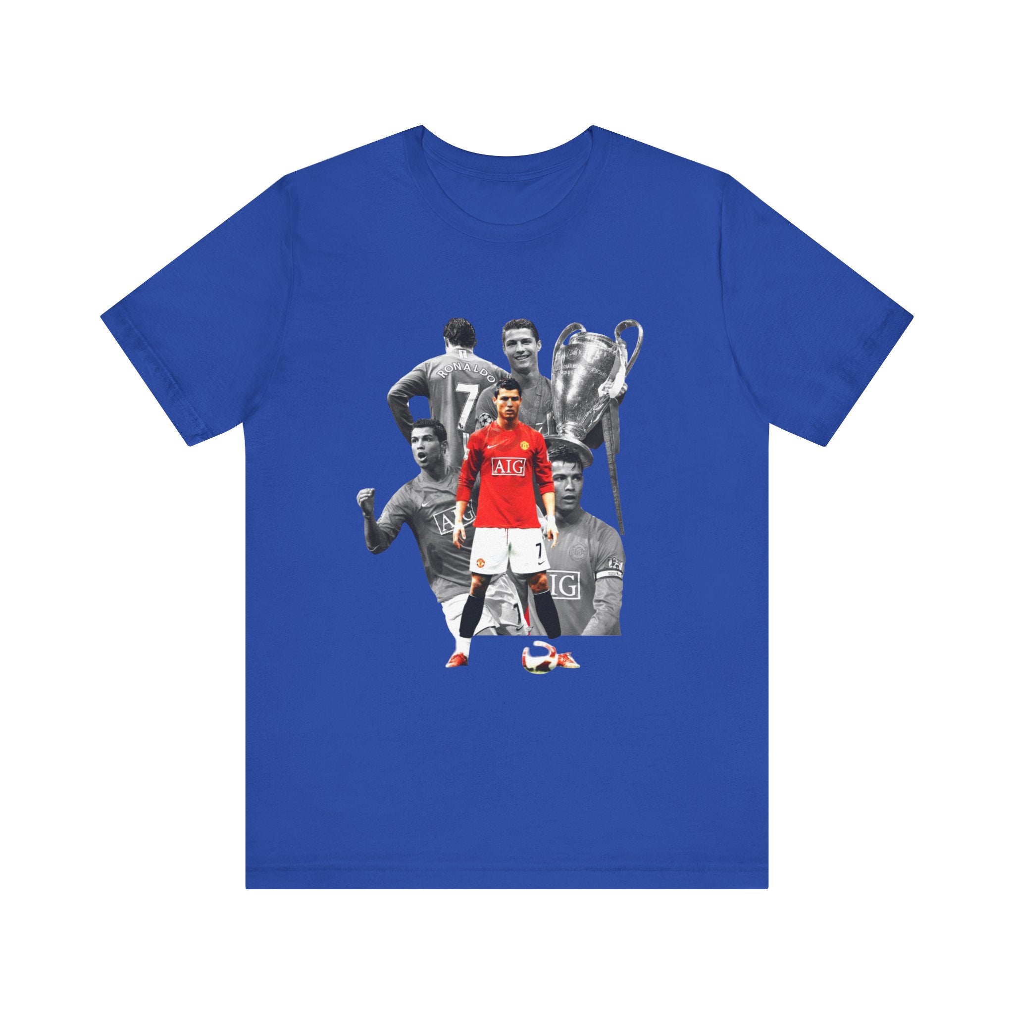 Cristiano Ronaldo Collage Tee — Retro Football Graphic T-Shirt