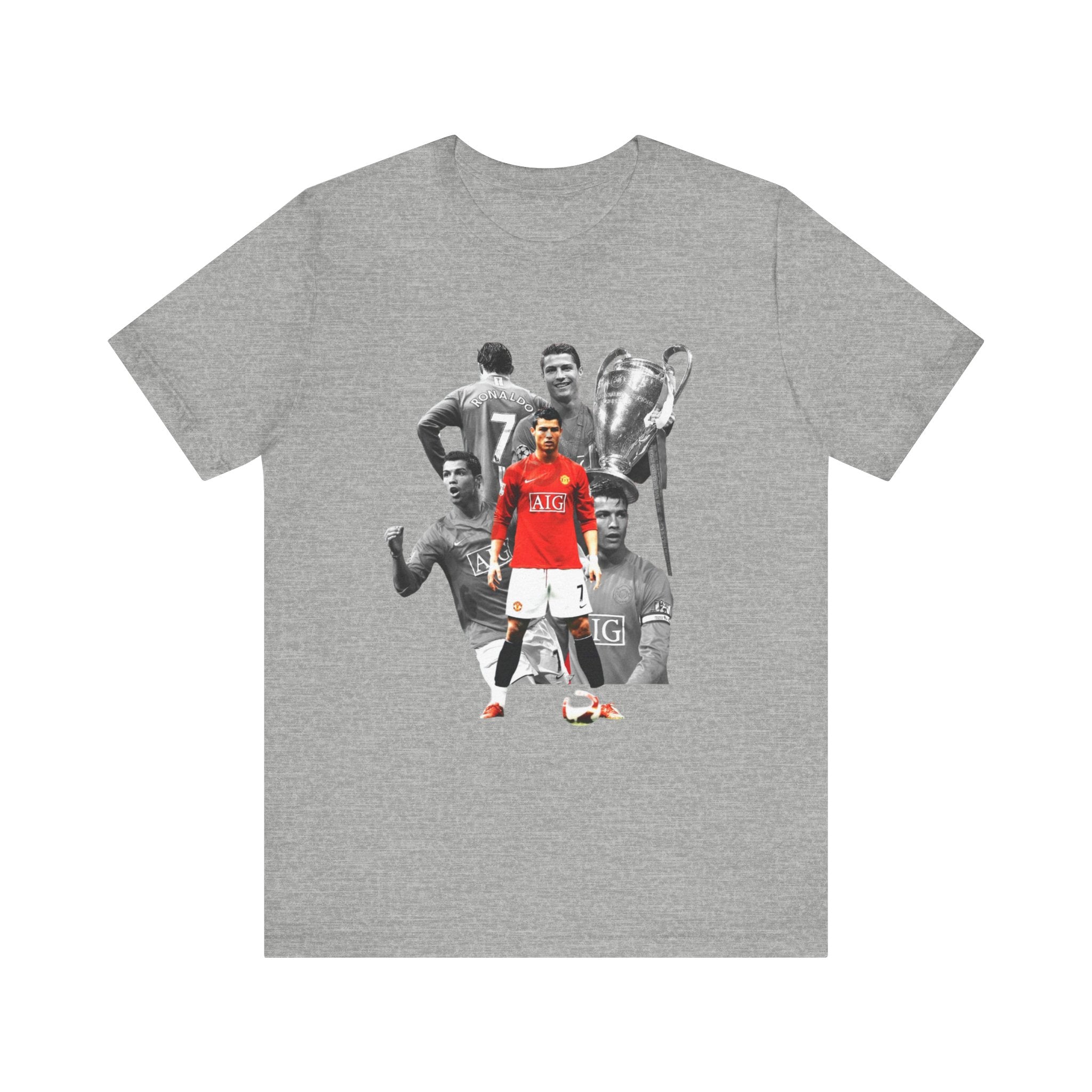 Cristiano Ronaldo Collage Tee — Retro Football Graphic T-Shirt
