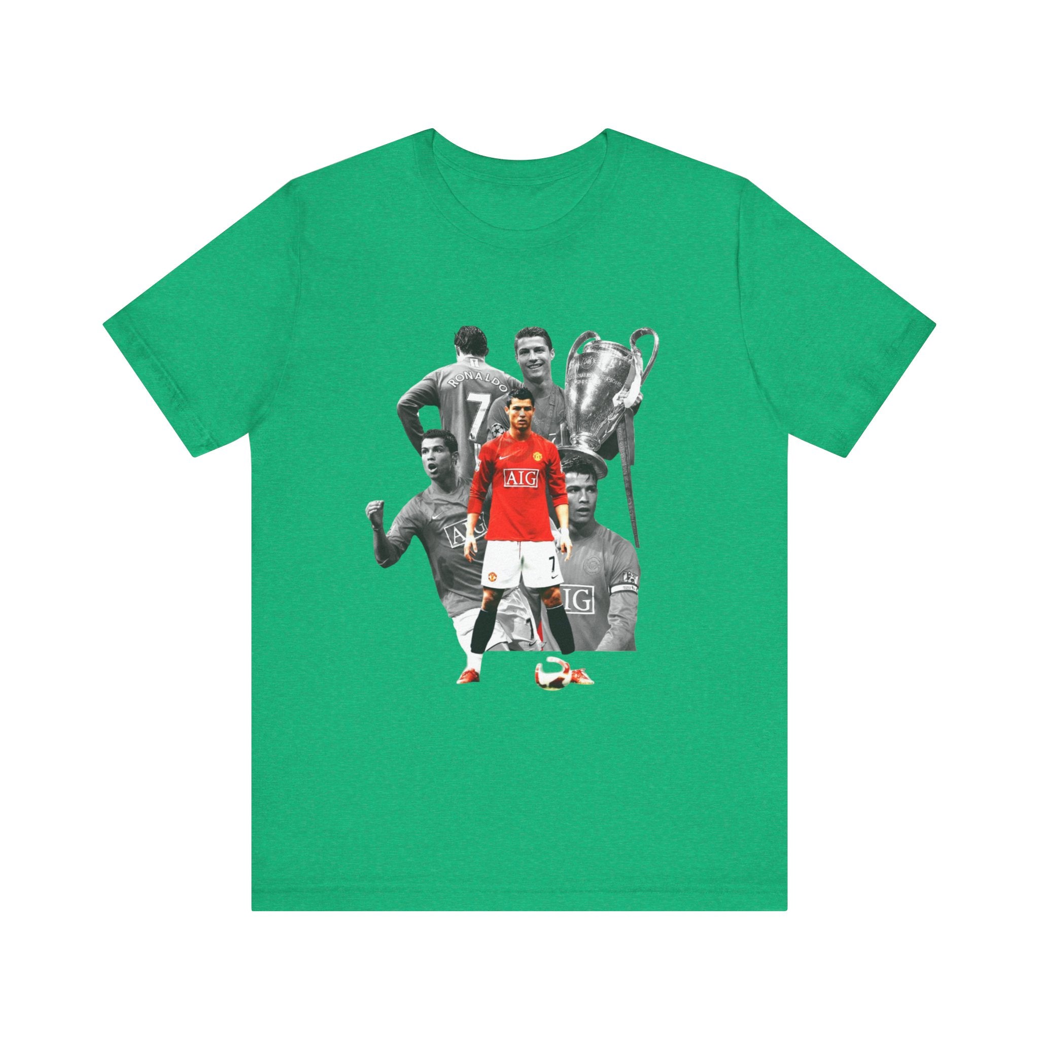 Cristiano Ronaldo Collage Tee — Retro Football Graphic T-Shirt