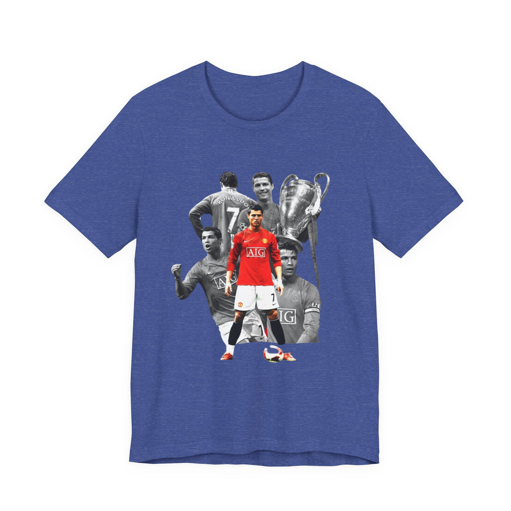 Cristiano Ronaldo Collage Tee — Retro Football Graphic T-Shirt