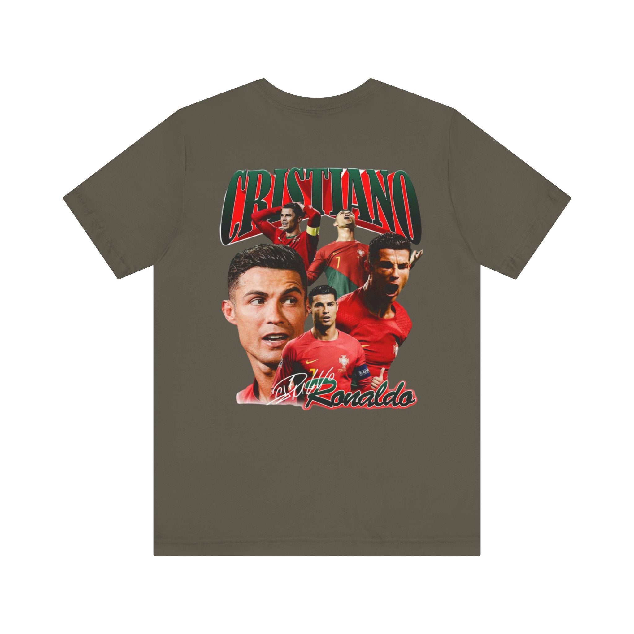 Cristiano Ronaldo Collage Tee — Retro Football Graphic T-Shirt