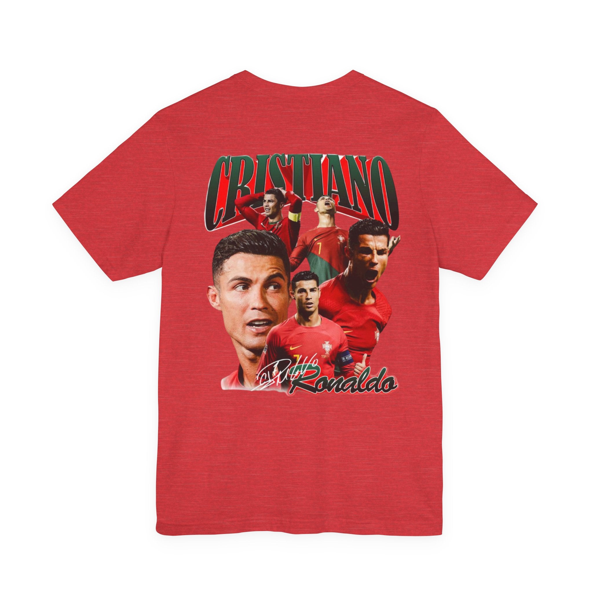 Cristiano Ronaldo Collage Tee — Retro Football Graphic T-Shirt