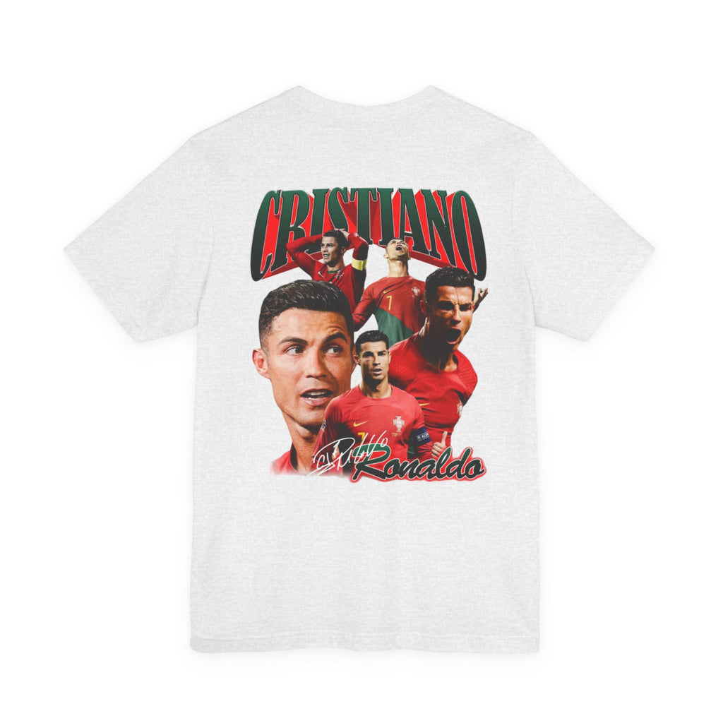 Cristiano Ronaldo Collage Tee — Retro Football Graphic T-Shirt