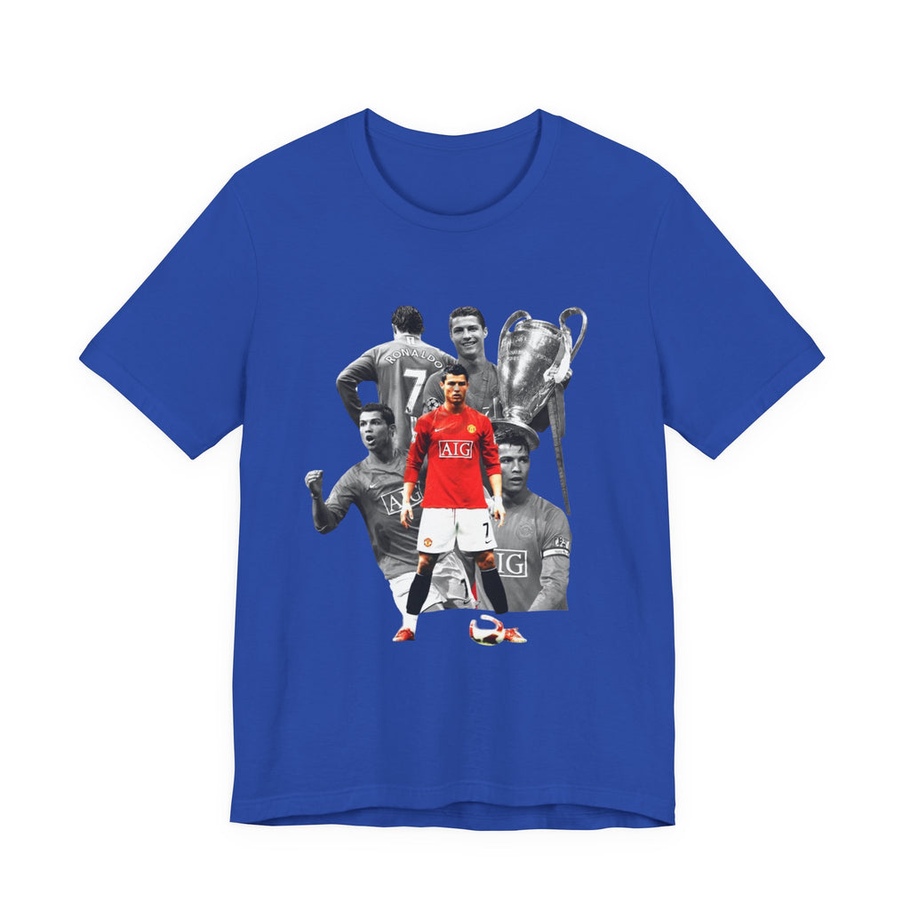 Cristiano Ronaldo Collage Tee — Retro Football Graphic T-Shirt
