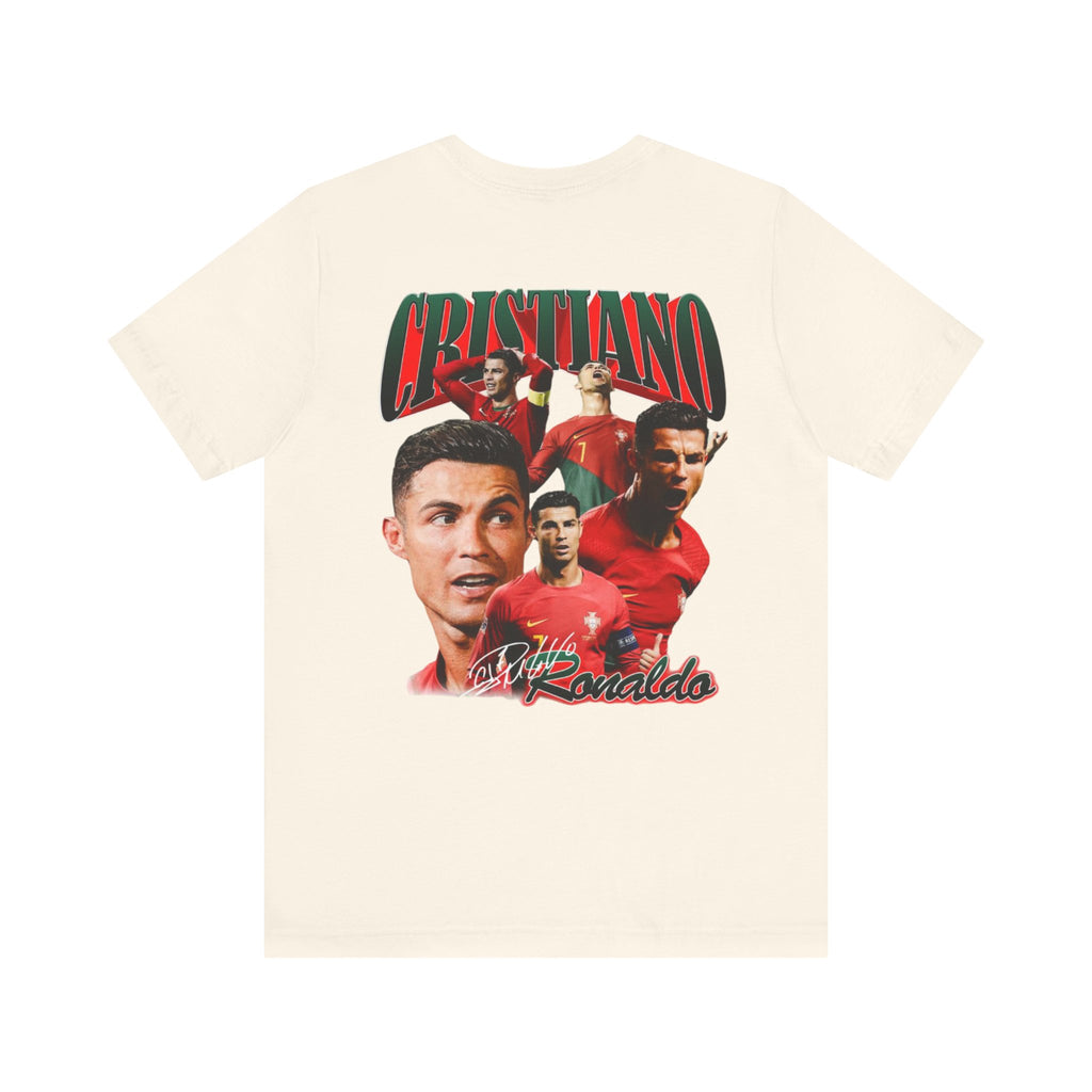 Cristiano Ronaldo Collage Tee — Retro Football Graphic T-Shirt