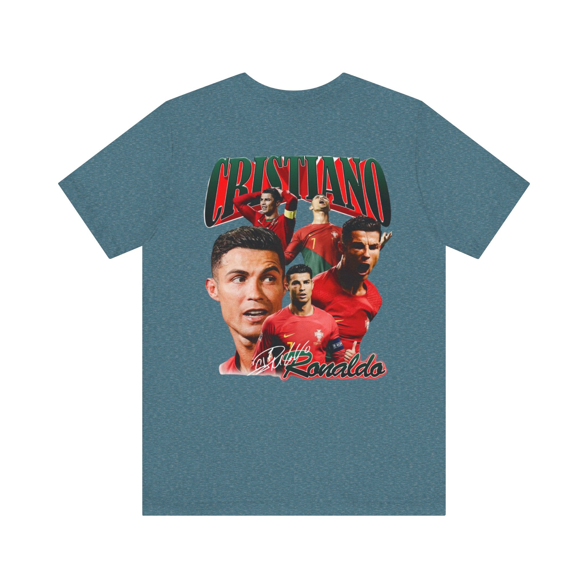 Cristiano Ronaldo Collage Tee — Retro Football Graphic T-Shirt
