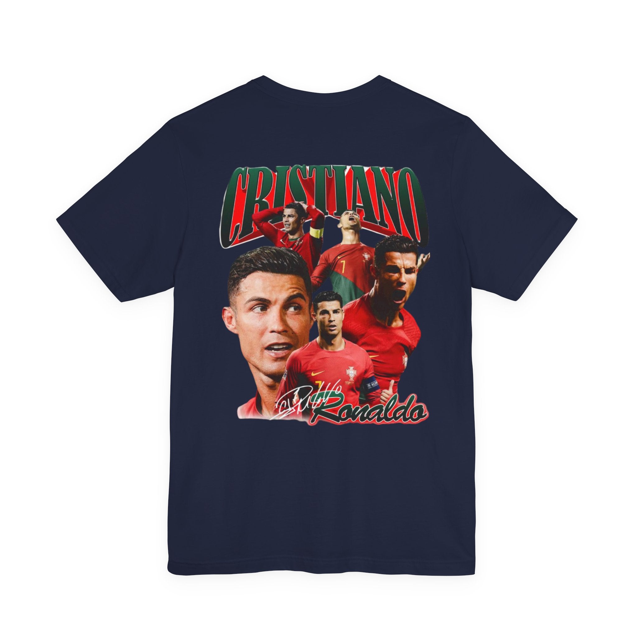 Cristiano Ronaldo Collage Tee — Retro Football Graphic T-Shirt