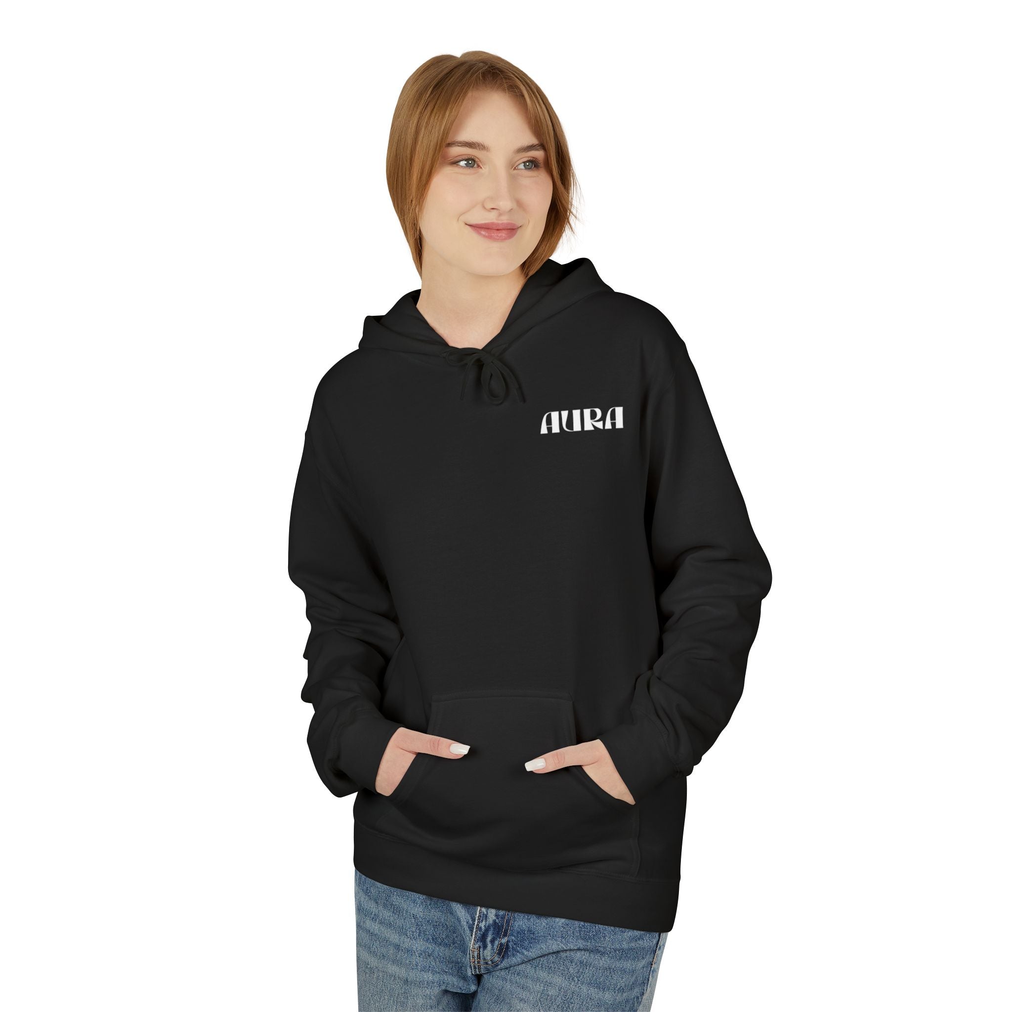 Aura Graphic Hoodie — Minimalist Anime-Inspired Back Portrait