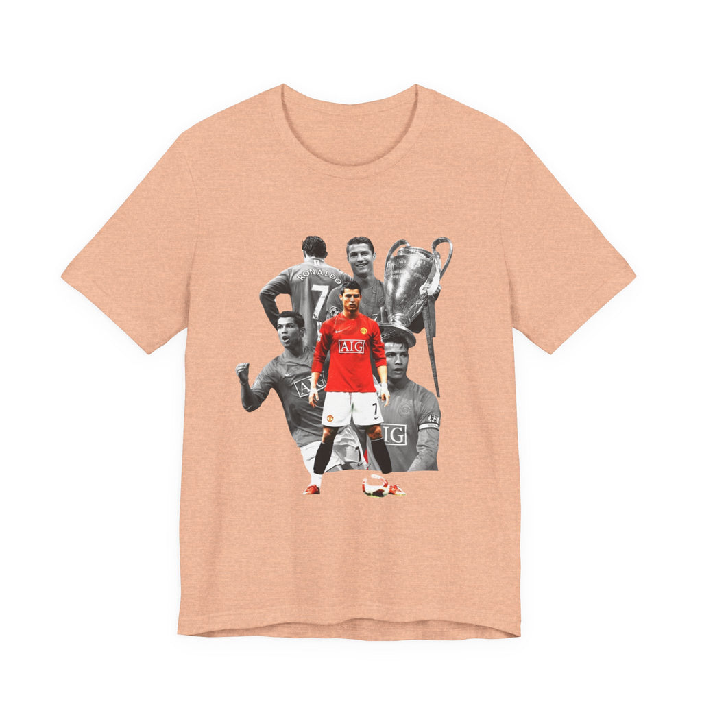 Cristiano Ronaldo Collage Tee — Retro Football Graphic T-Shirt