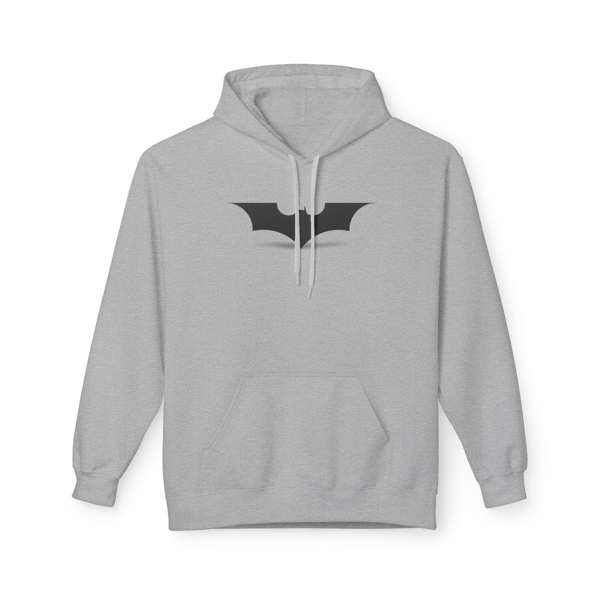 Bat Emblem Hoodie — Minimal Gothic Pullover