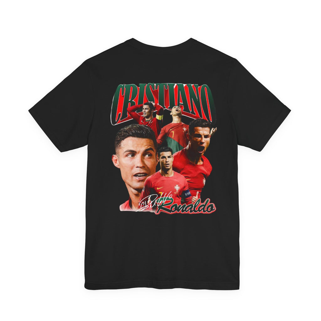 Cristiano Ronaldo Collage Tee — Retro Football Graphic T-Shirt