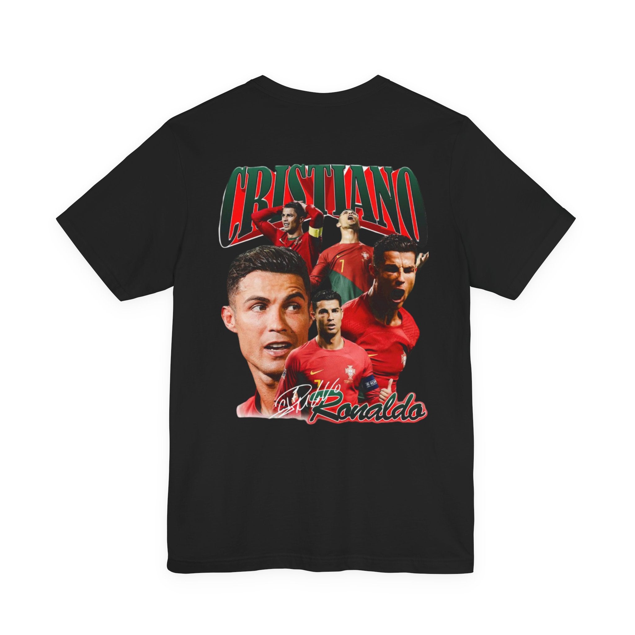 Cristiano Ronaldo Collage Tee — Retro Football Graphic T-Shirt