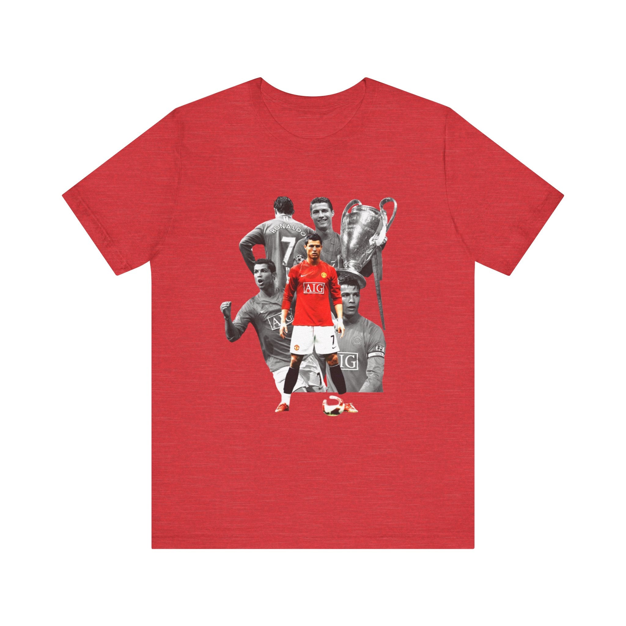 Cristiano Ronaldo Collage Tee — Retro Football Graphic T-Shirt