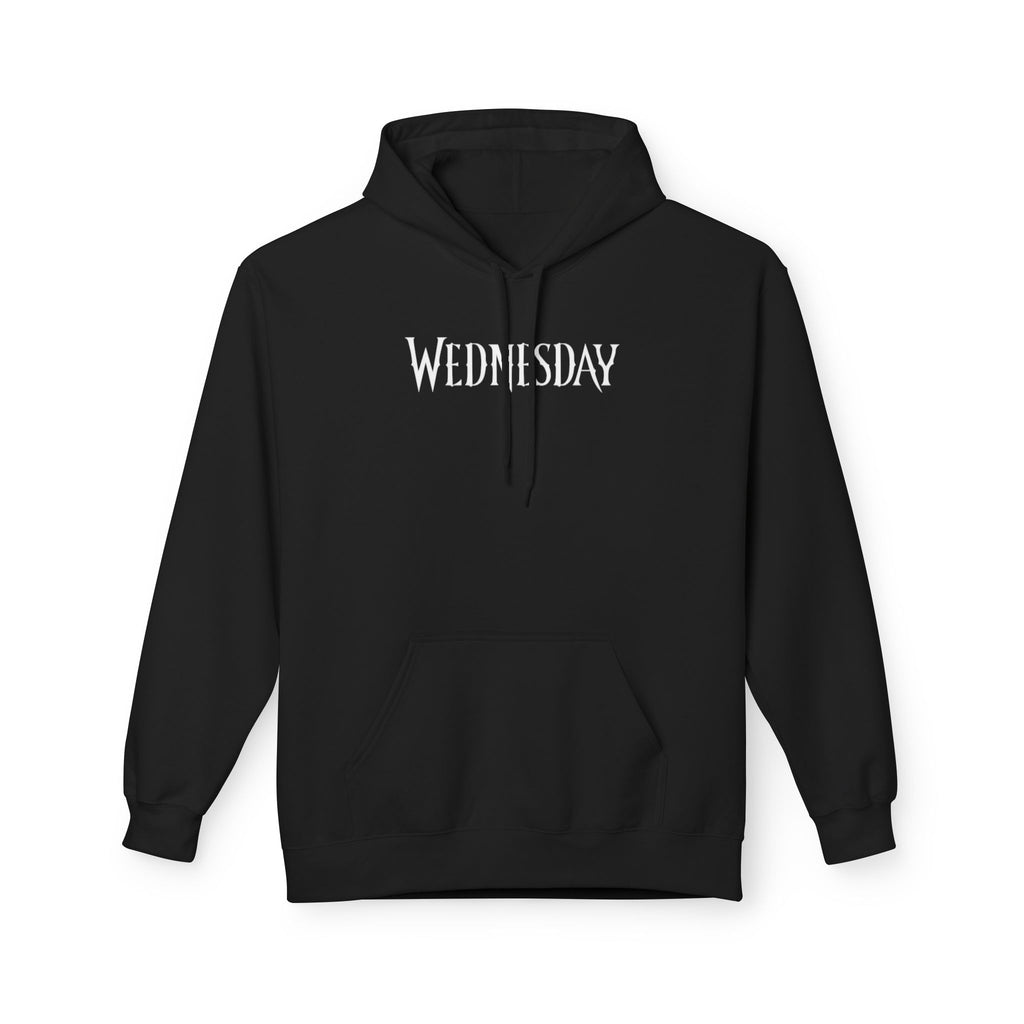 Wednesday Hoodie — Gothic Script Day-of-Week Pullover for Fans