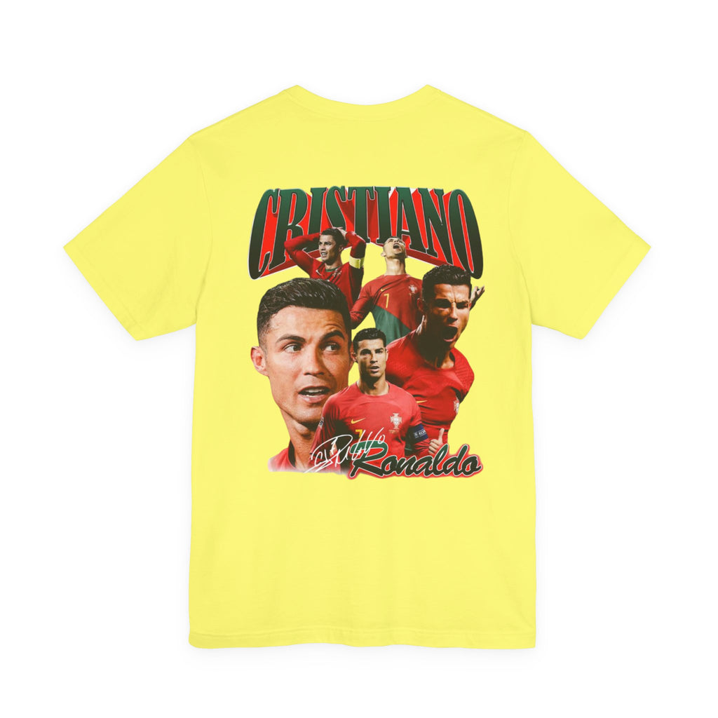 Cristiano Ronaldo Collage Tee — Retro Football Graphic T-Shirt