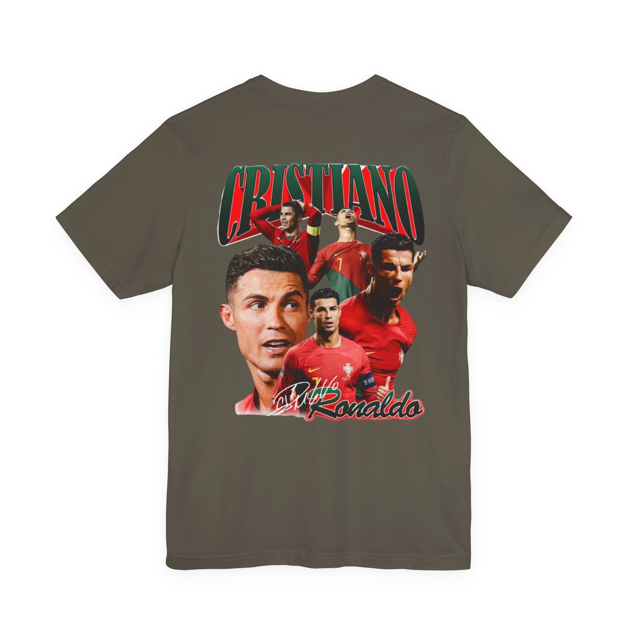 Cristiano Ronaldo Collage Tee — Retro Football Graphic T-Shirt