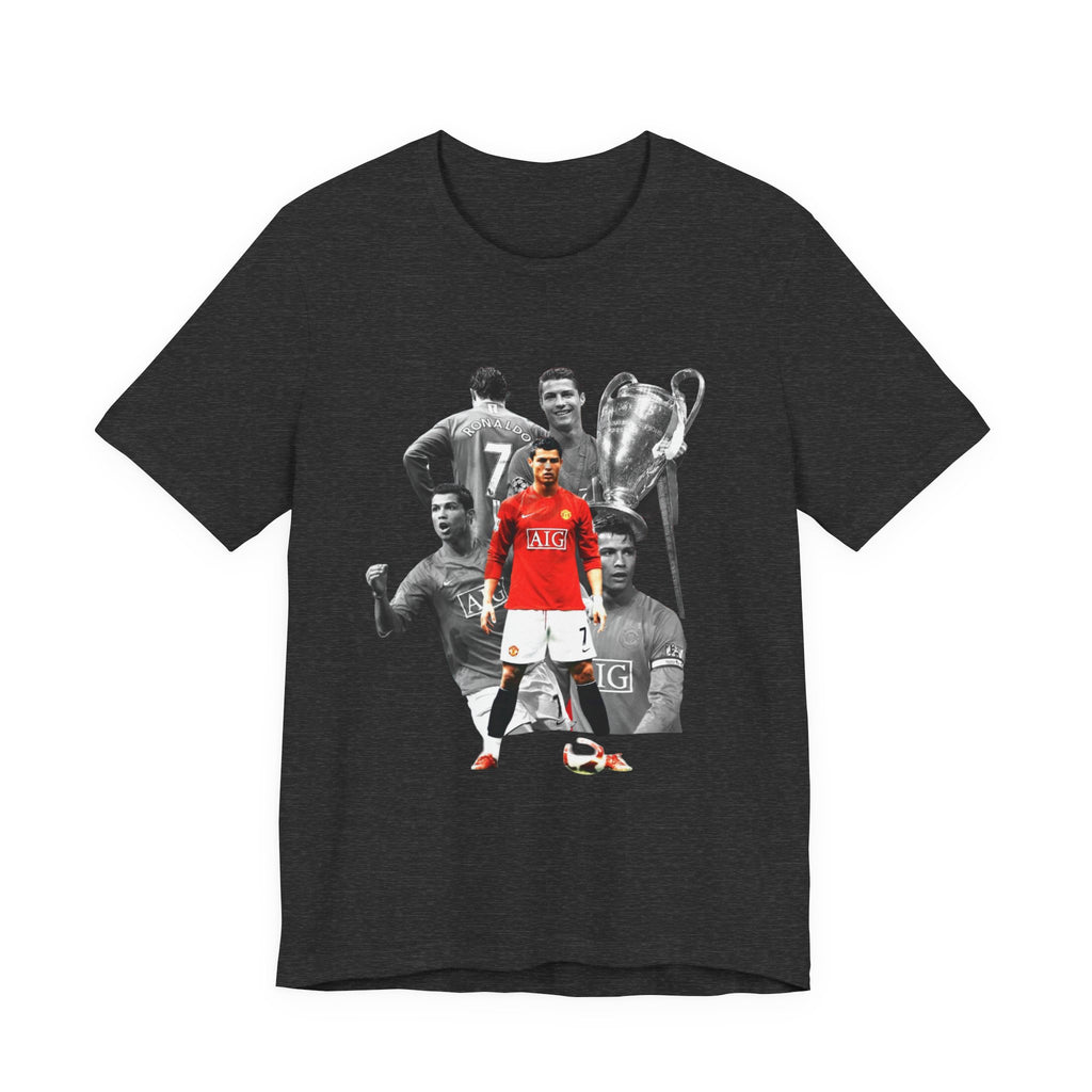 Cristiano Ronaldo Collage Tee — Retro Football Graphic T-Shirt