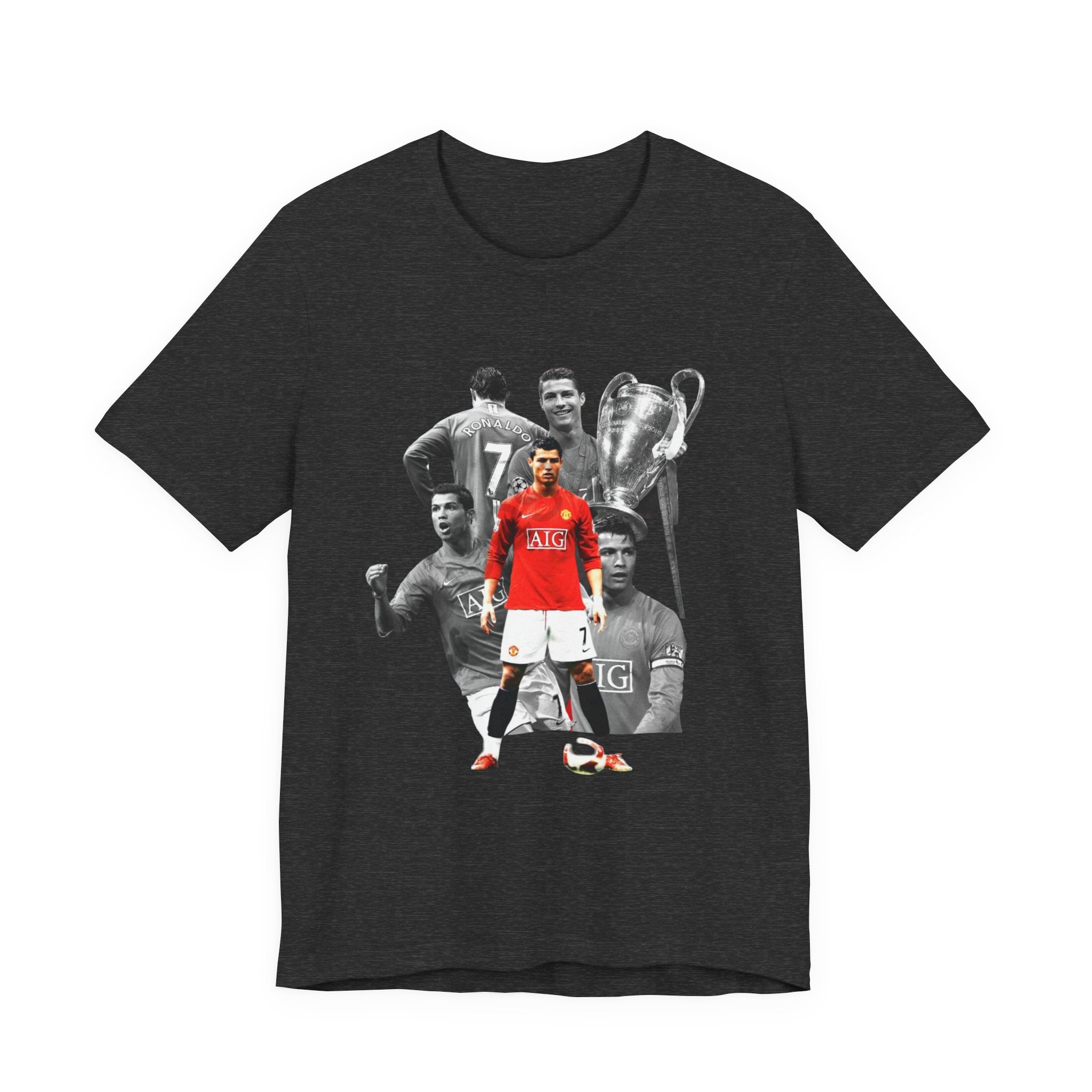 Cristiano Ronaldo Collage Tee — Retro Football Graphic T-Shirt
