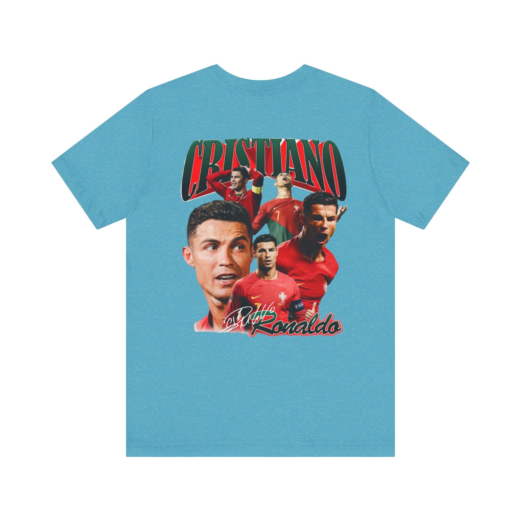 Cristiano Ronaldo Collage Tee — Retro Football Graphic T-Shirt