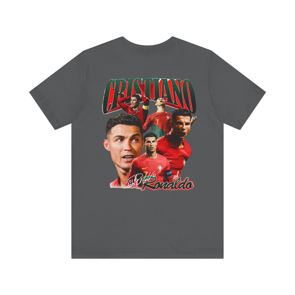 Cristiano Ronaldo Collage Tee — Retro Football Graphic T-Shirt